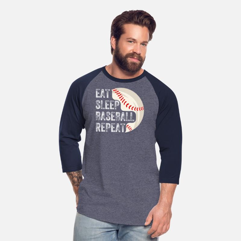 EAT SLEEP BASEBALL REPEAT Baseball Player Baseball