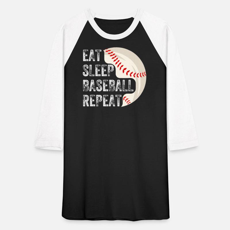 EAT SLEEP BASEBALL REPEAT Baseball Player Baseball