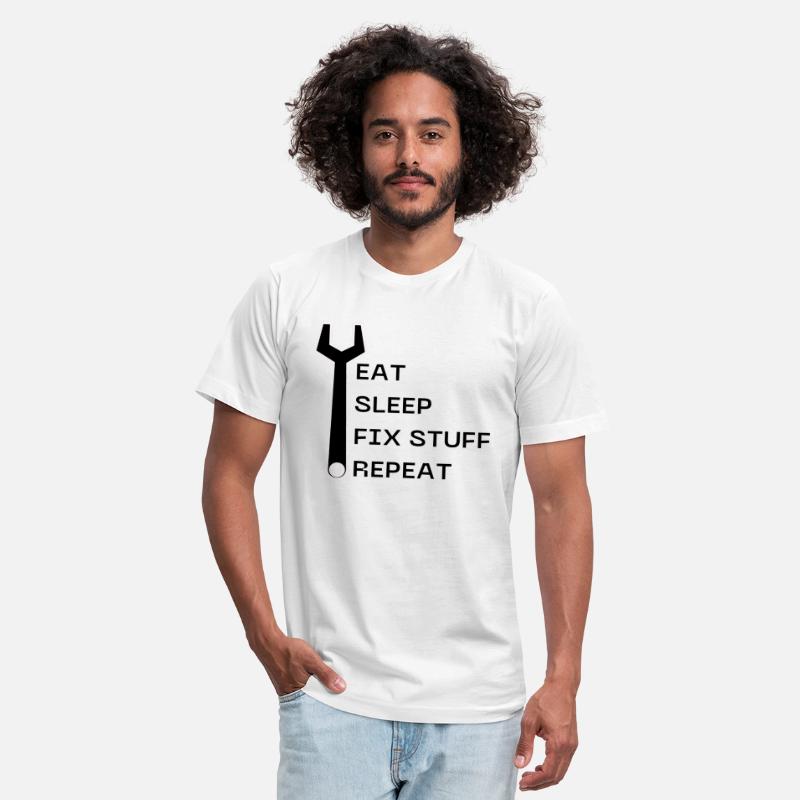 eat sleep fix stuff repeat, funny gear mechanics