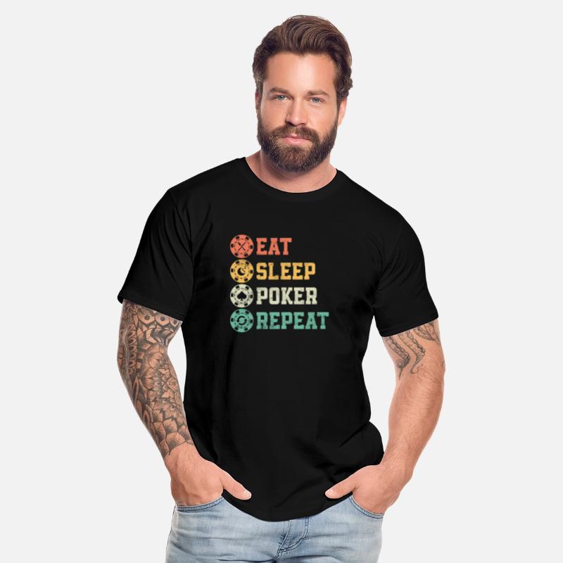 Eat Sleep Poker Repeat Card Player Gambling