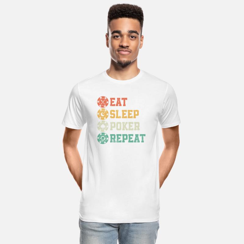 Eat Sleep Poker Repeat Card Player Gambling