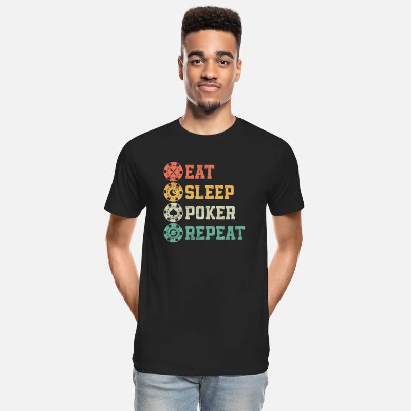 Eat Sleep Poker Repeat Card Player Gambling