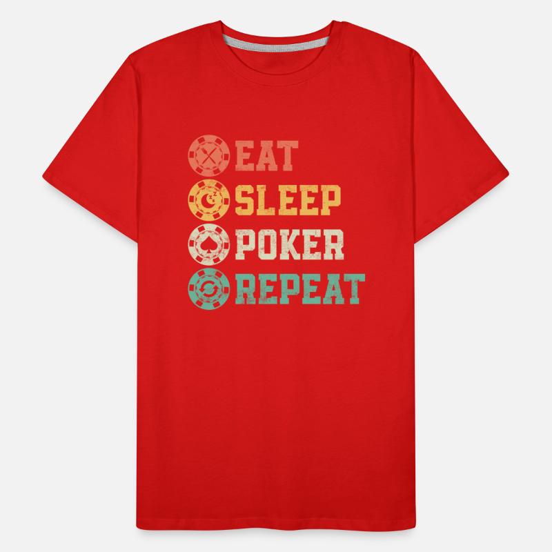 Eat Sleep Poker Repeat Card Player Gambling