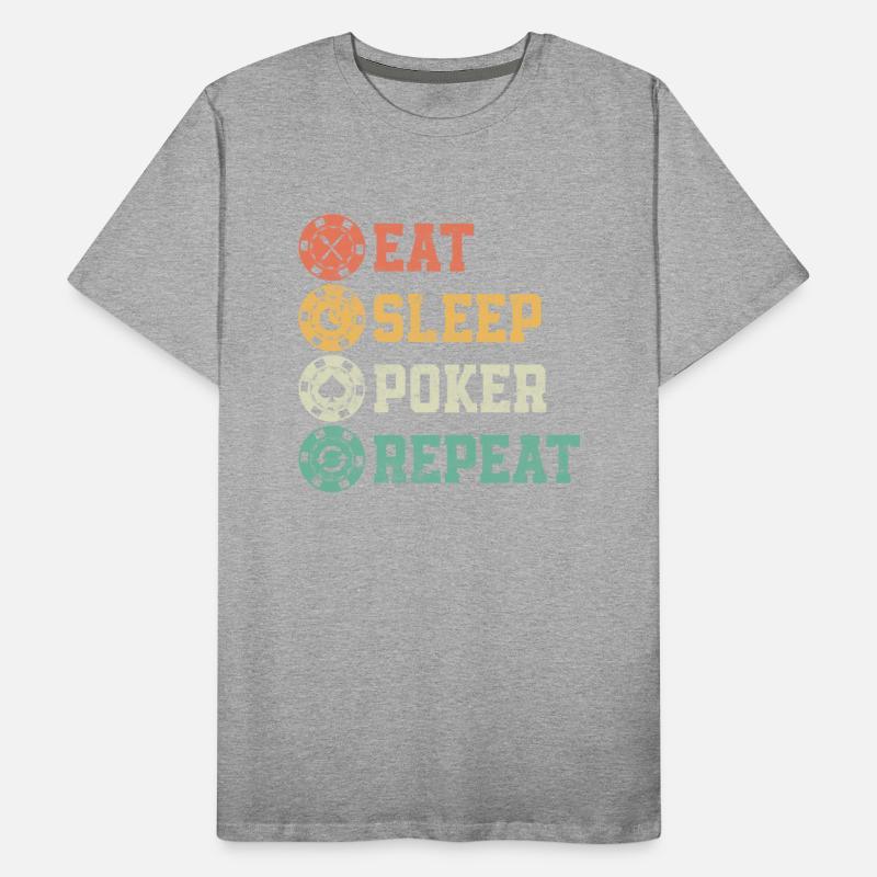 Eat Sleep Poker Repeat Card Player Gambling