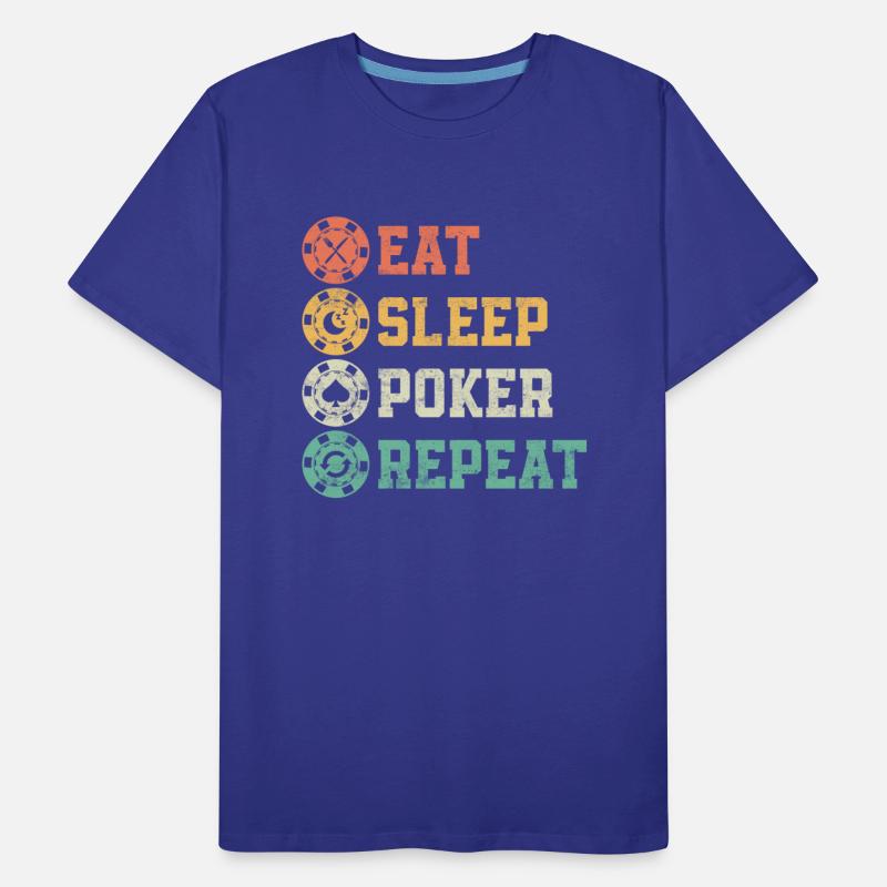 Eat Sleep Poker Repeat Card Player Gambling