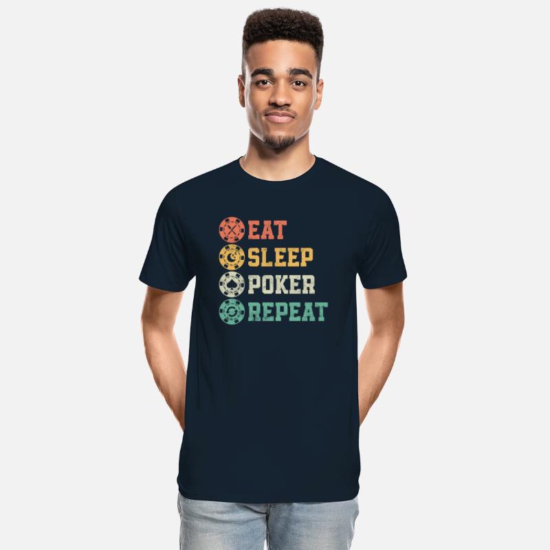 Eat Sleep Poker Repeat Card Player Gambling
