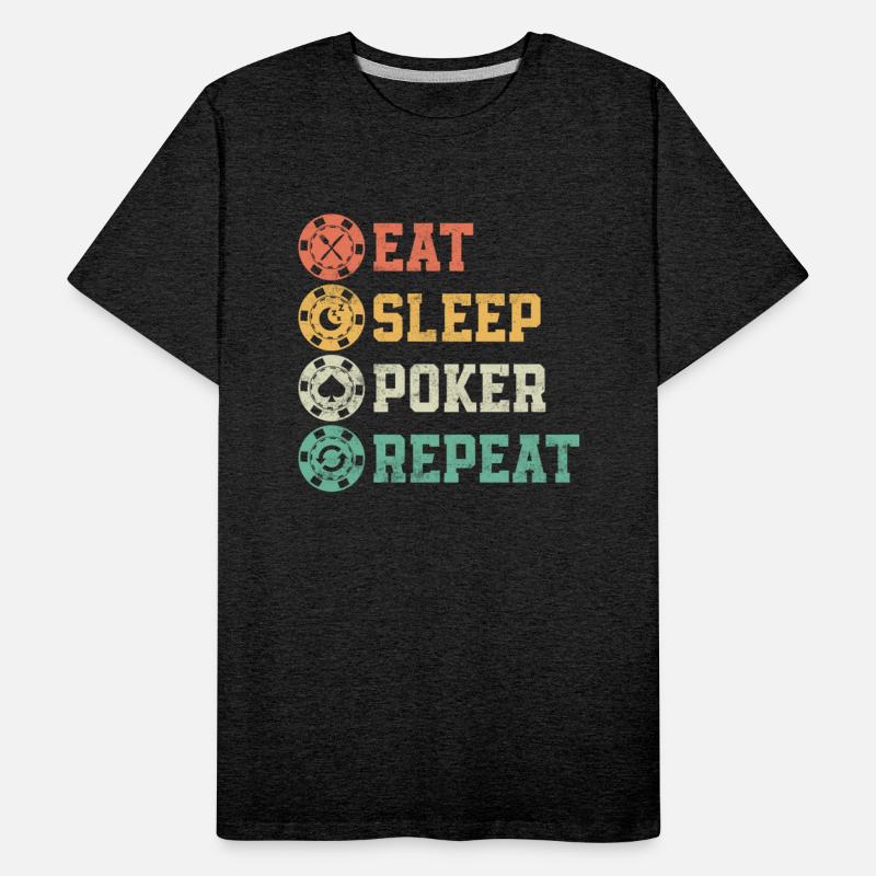 Eat Sleep Poker Repeat Card Player Gambling