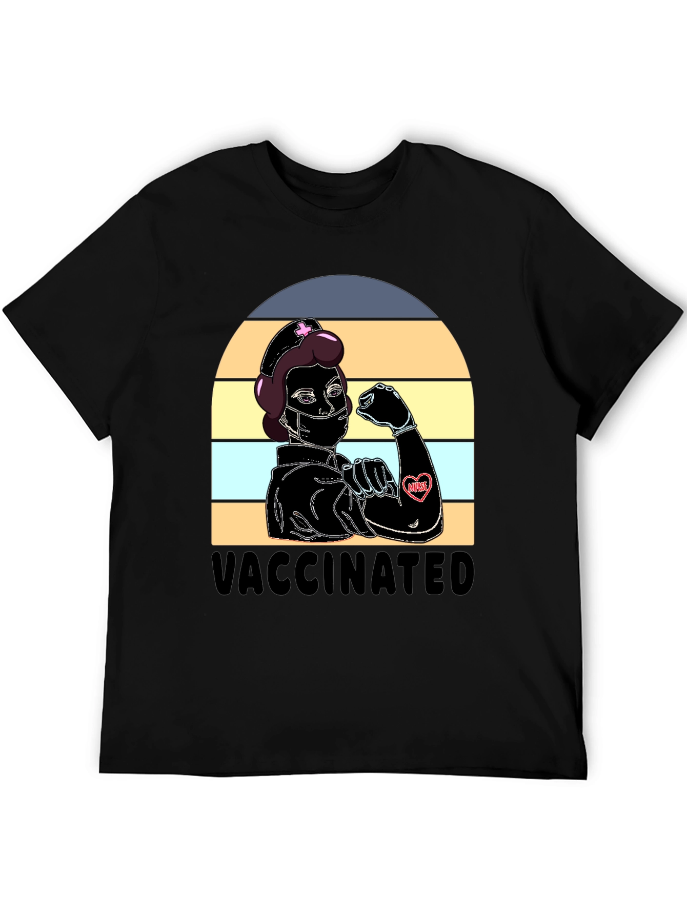 Vaccinated Nurse T-Shirt - Strong & Proud