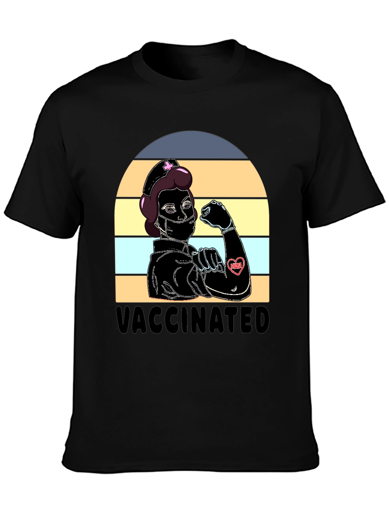 Vaccinated Nurse T-Shirt - Strong & Proud