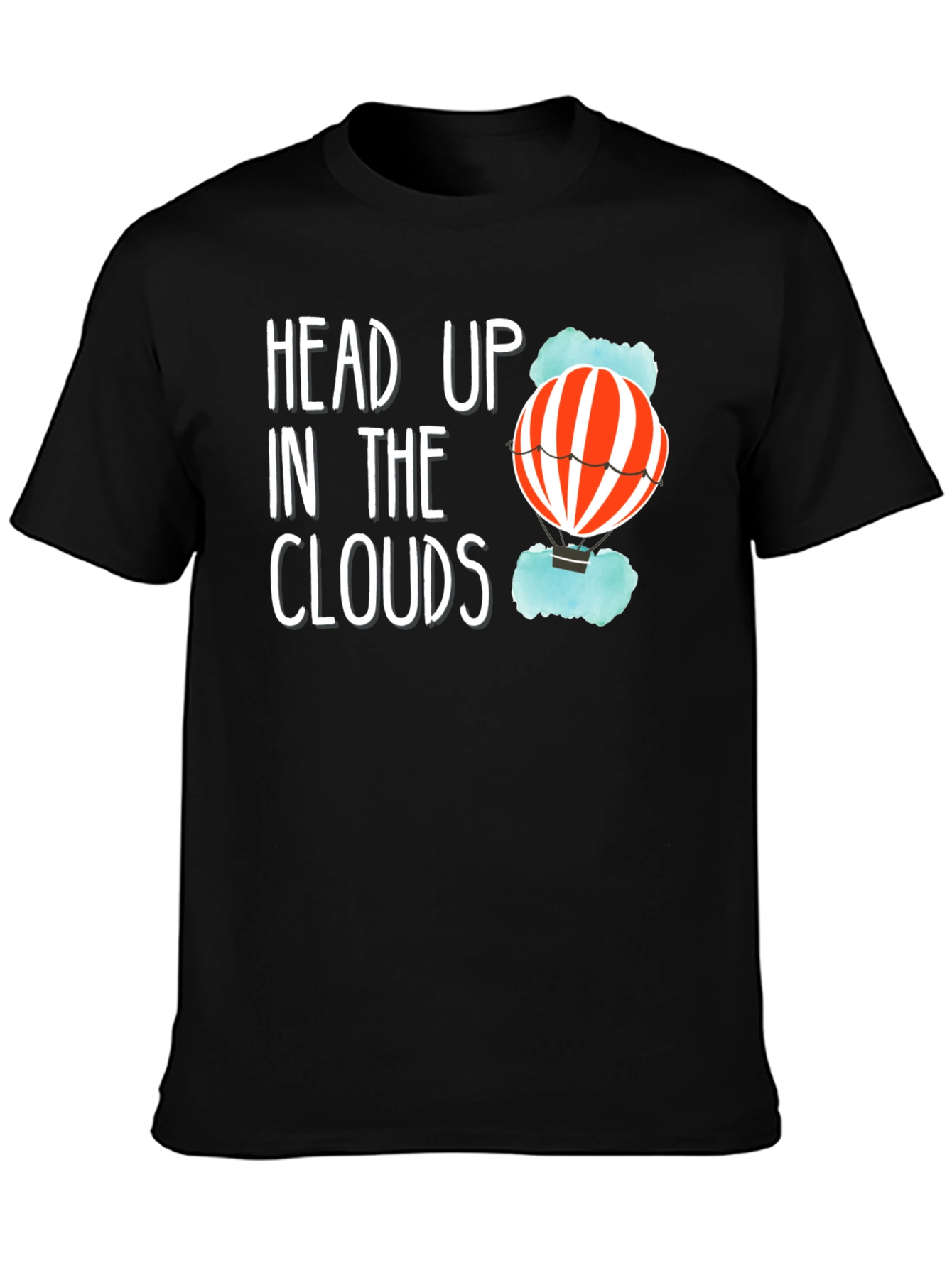 Head Up In The Clouds T-Shirt - Black