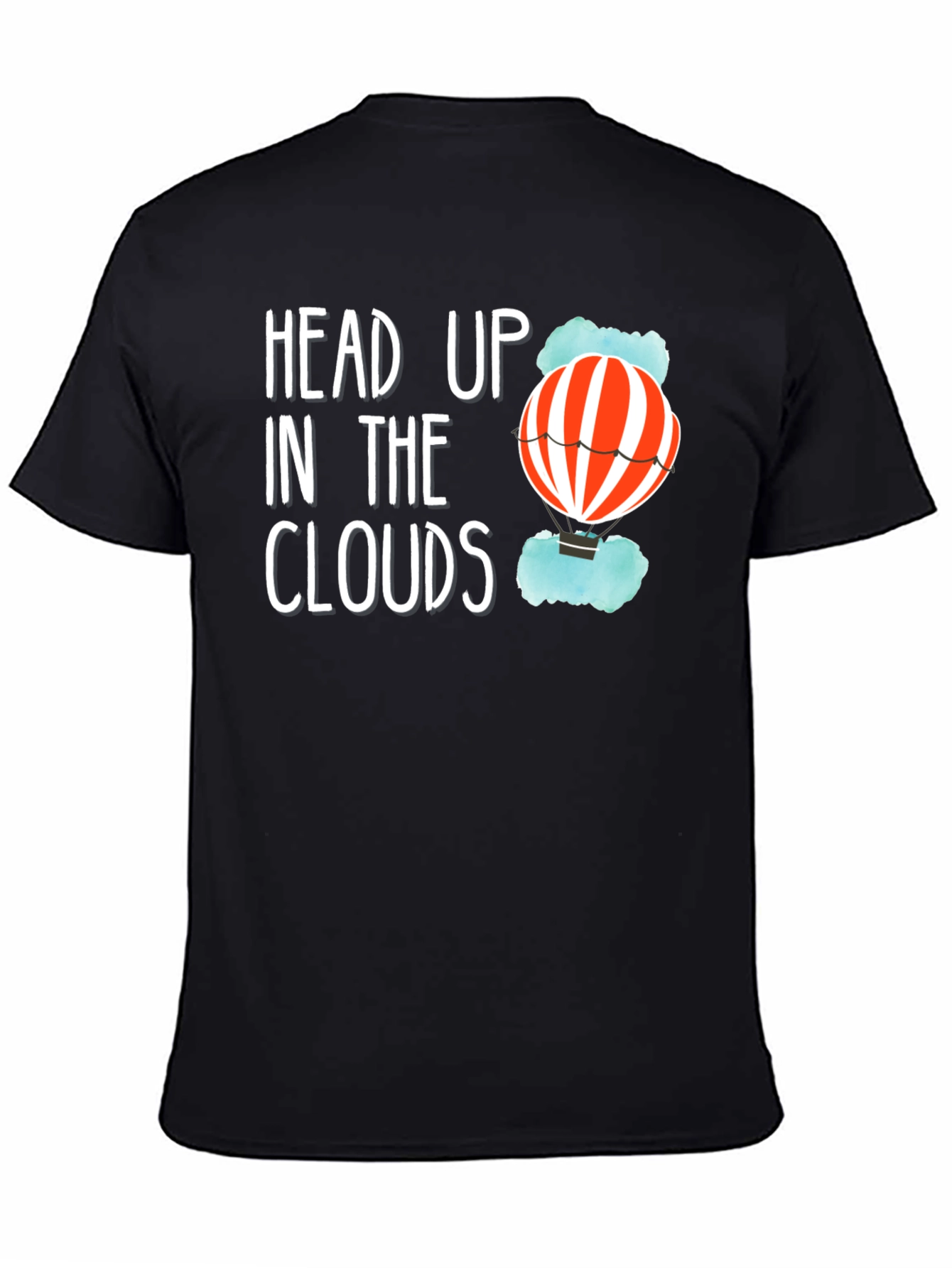 Head Up In The Clouds T-Shirt - Black