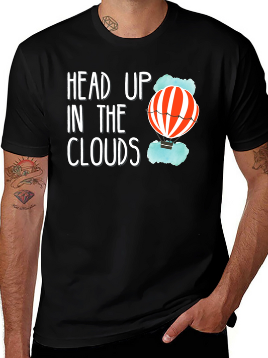 Head Up In The Clouds T-Shirt - Black