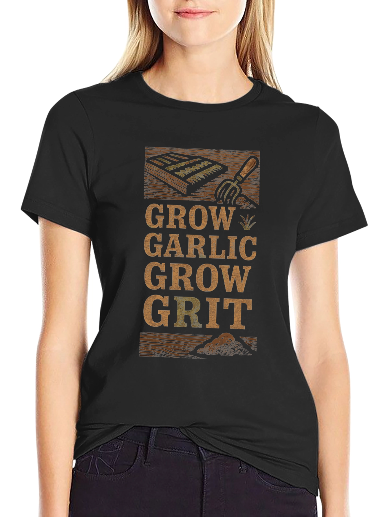Grow Garlic Grow Grit T-Shirt