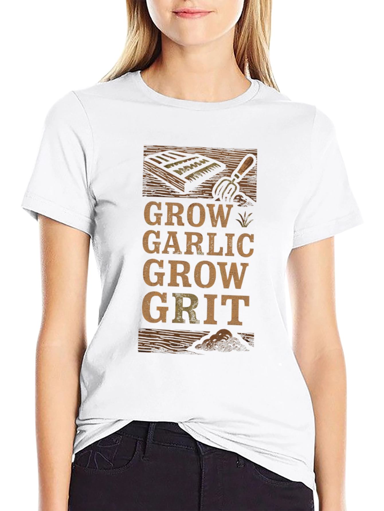Grow Garlic Grow Grit T-Shirt