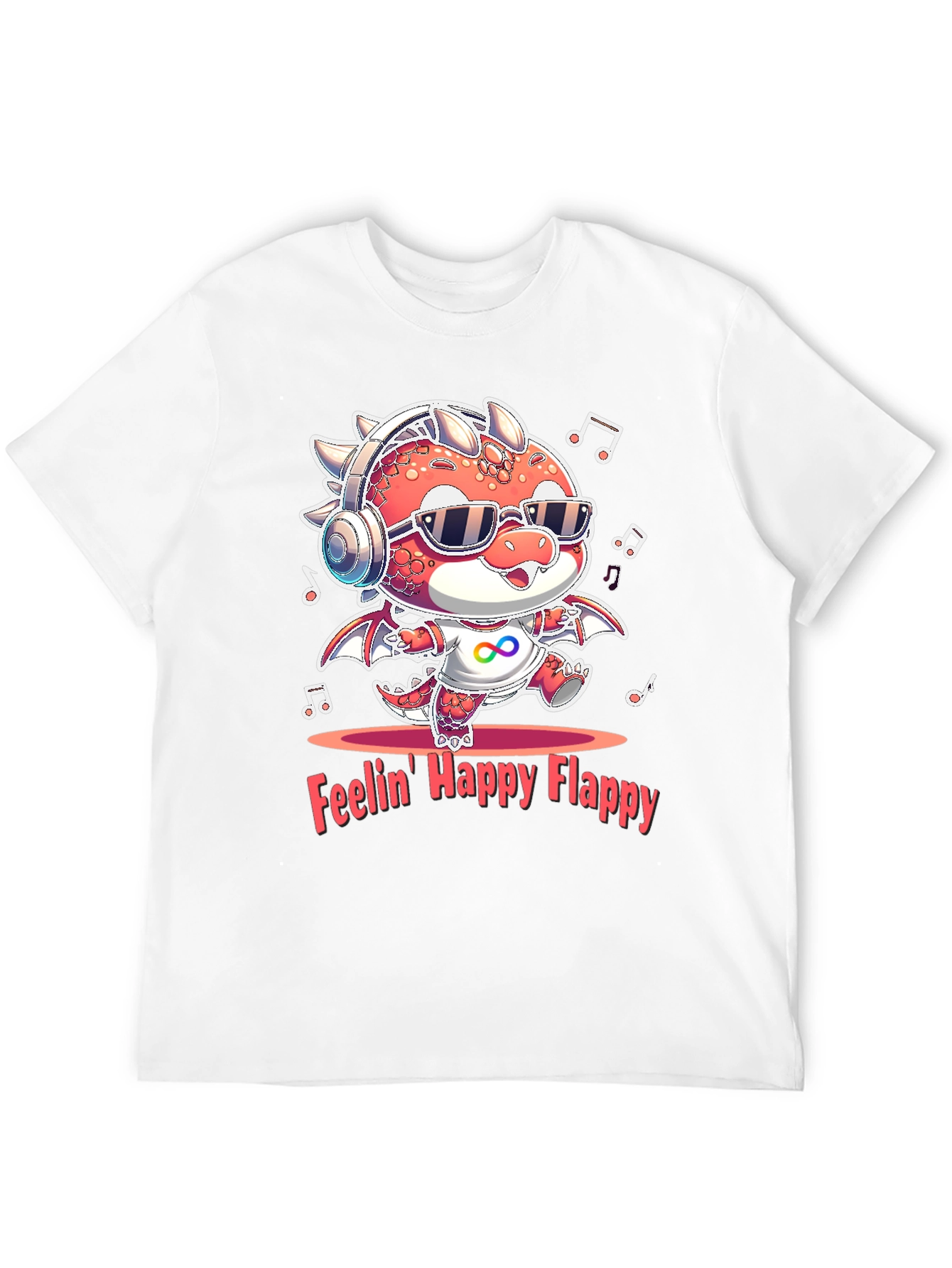 Feelin Happy Flappy Autism Awareness Dragon T-Shirt