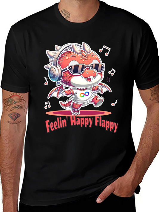 Feelin Happy Flappy Autism Awareness Dragon T-Shirt