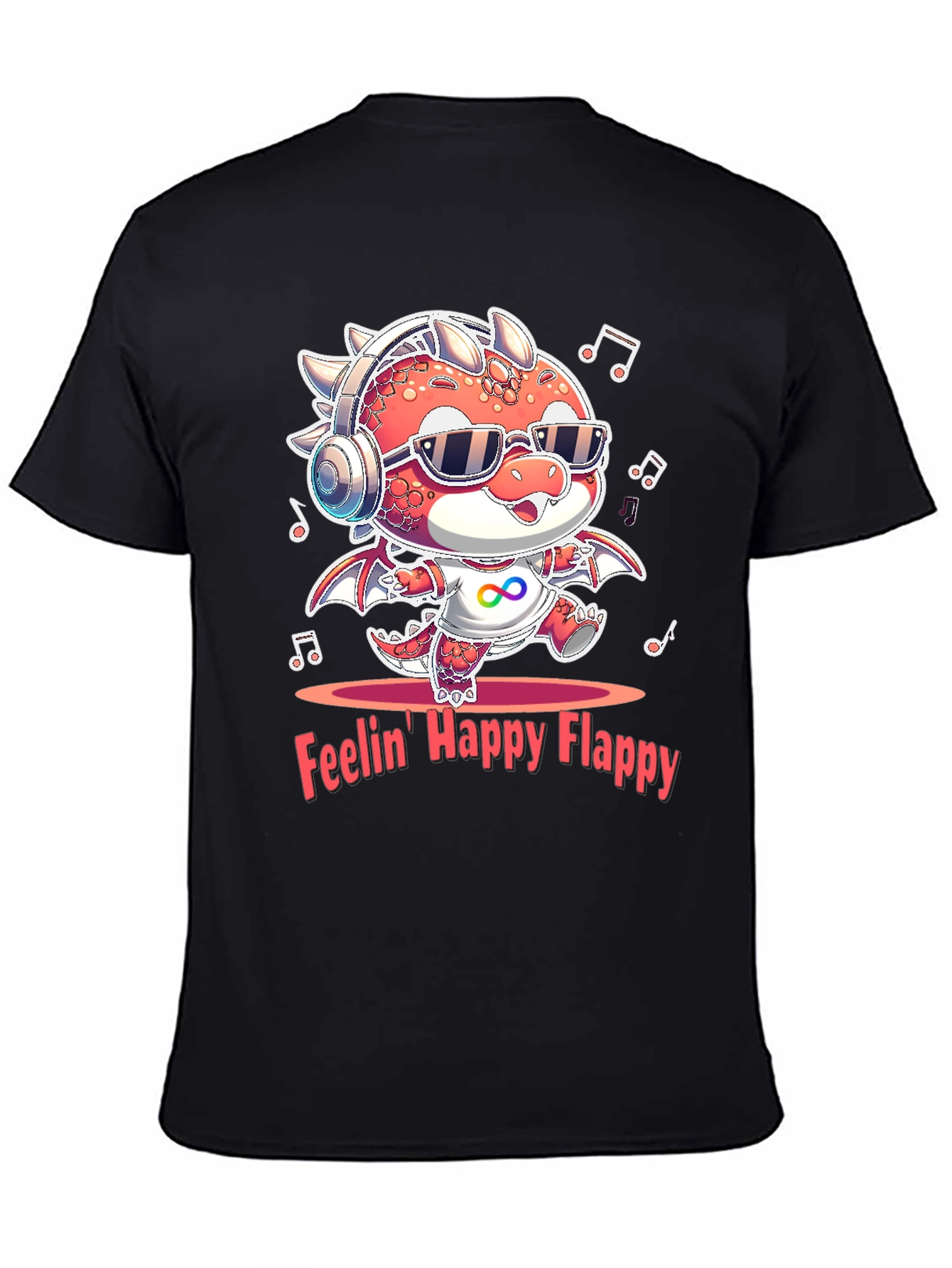 Feelin Happy Flappy Autism Awareness Dragon T-Shirt