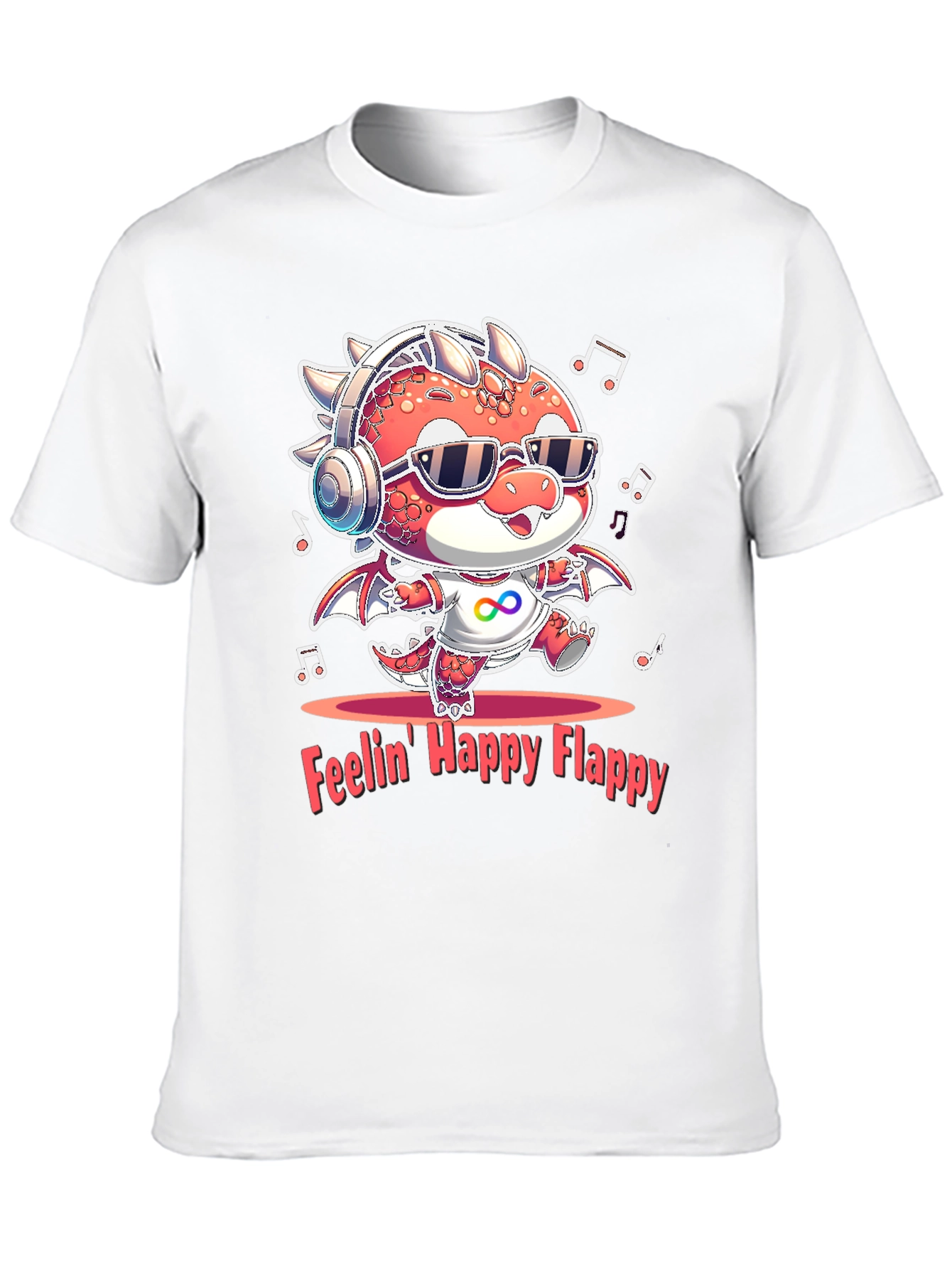 Feelin Happy Flappy Autism Awareness Dragon T-Shirt