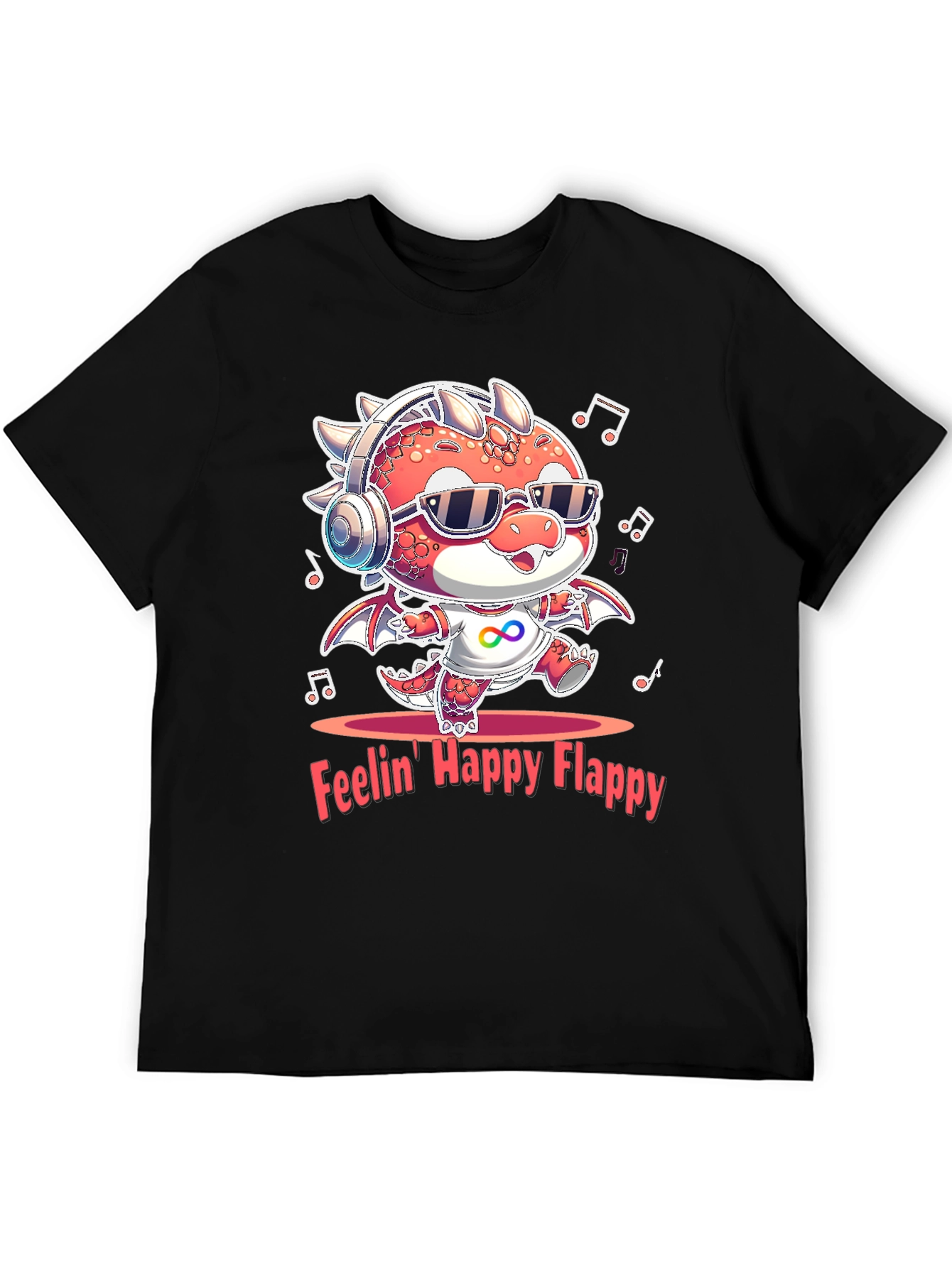 Feelin Happy Flappy Autism Awareness Dragon T-Shirt