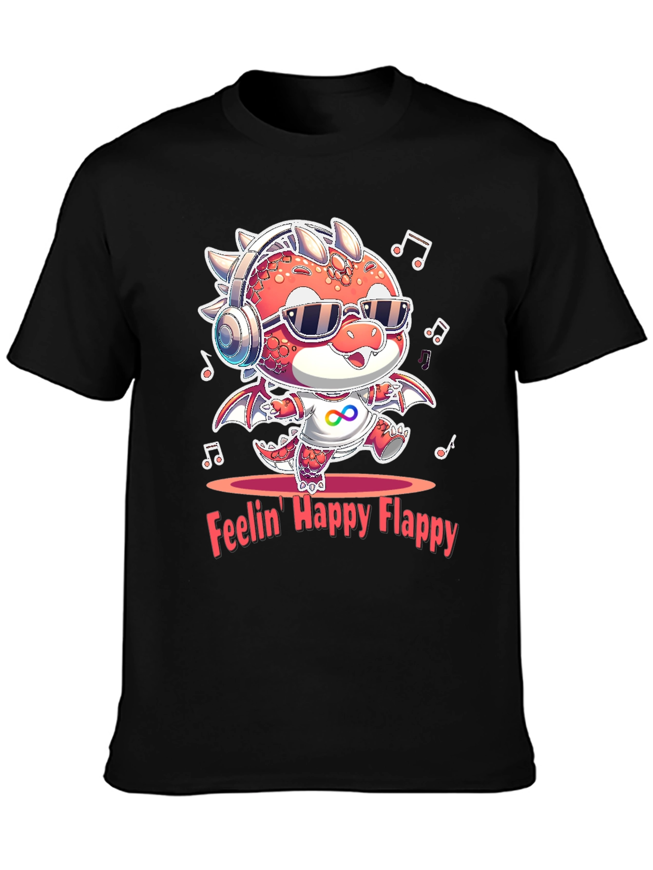 Feelin Happy Flappy Autism Awareness Dragon T-Shirt
