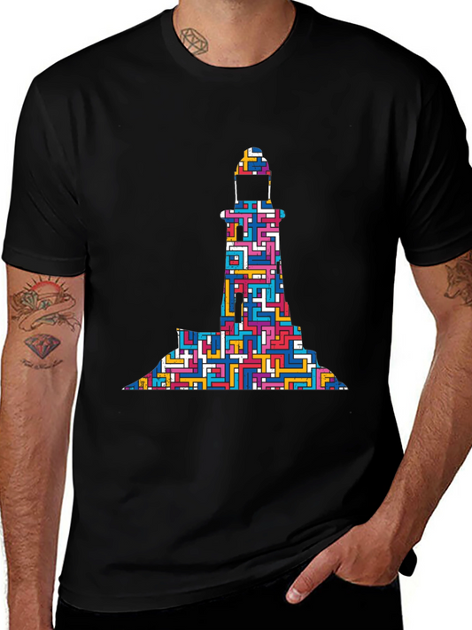 Maze Lighthouse Graphic Tee