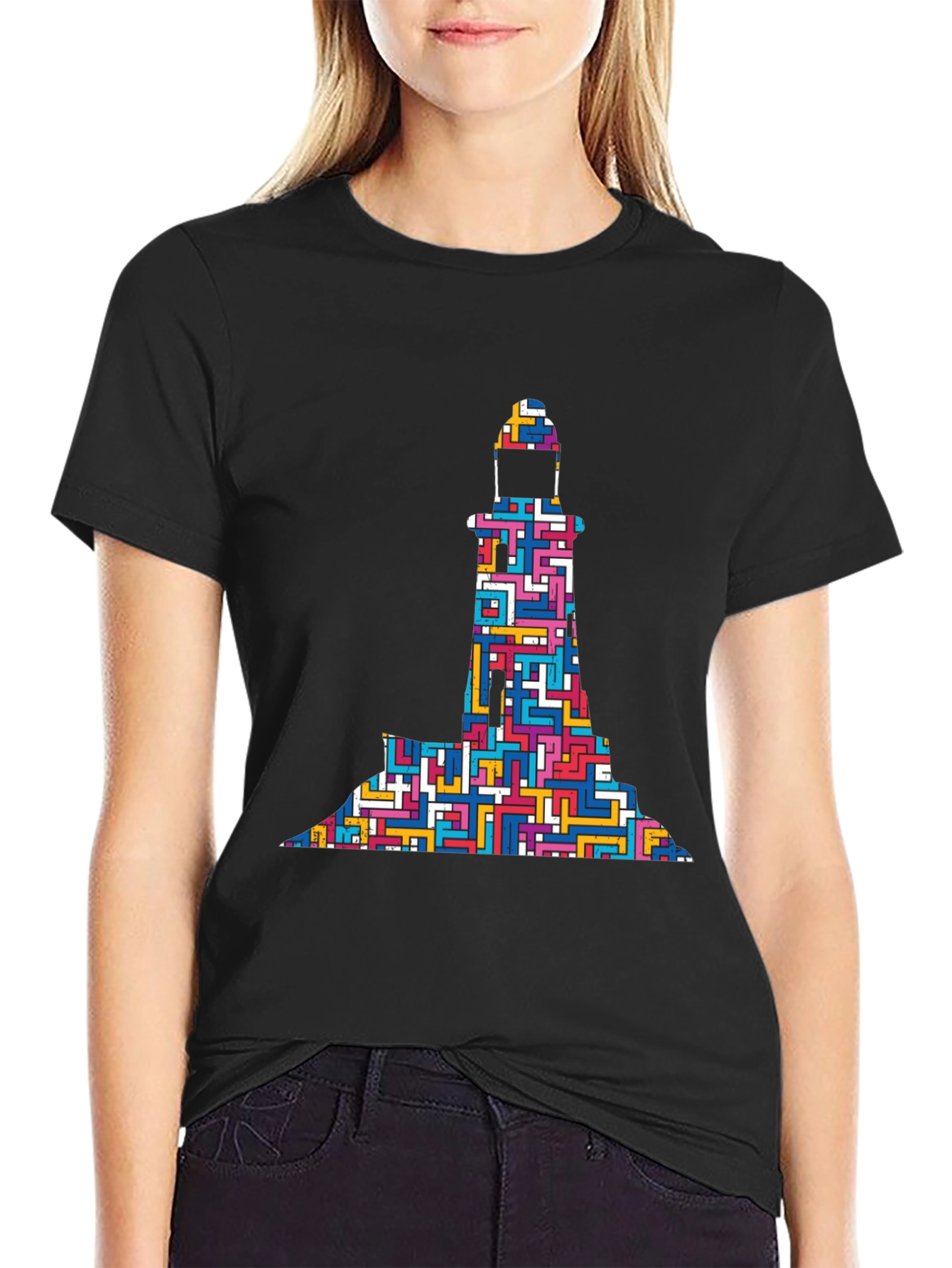 Maze Lighthouse Graphic Tee