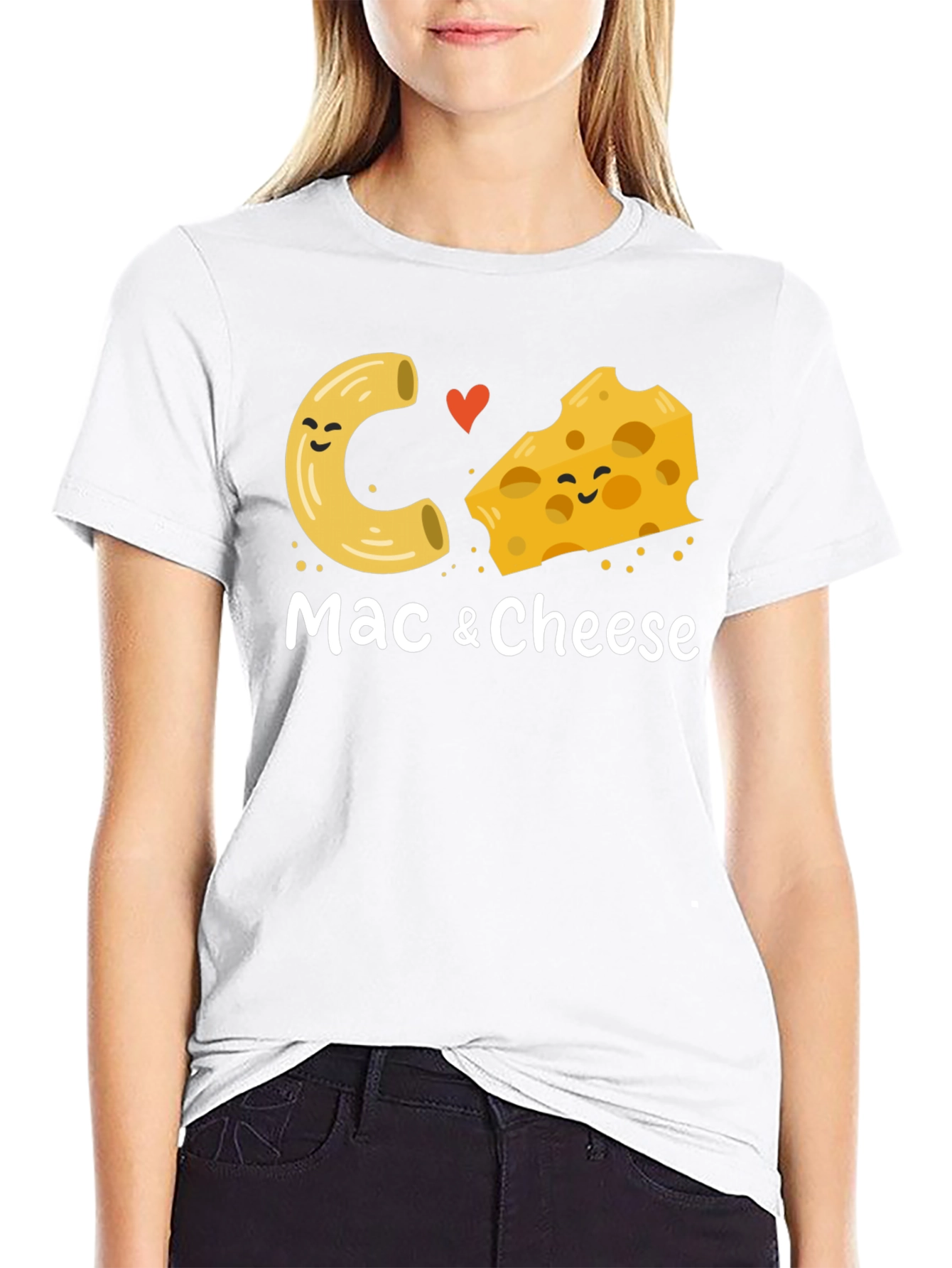 Mac & Cheese Graphic T-Shirt - Cute Foodie Tee