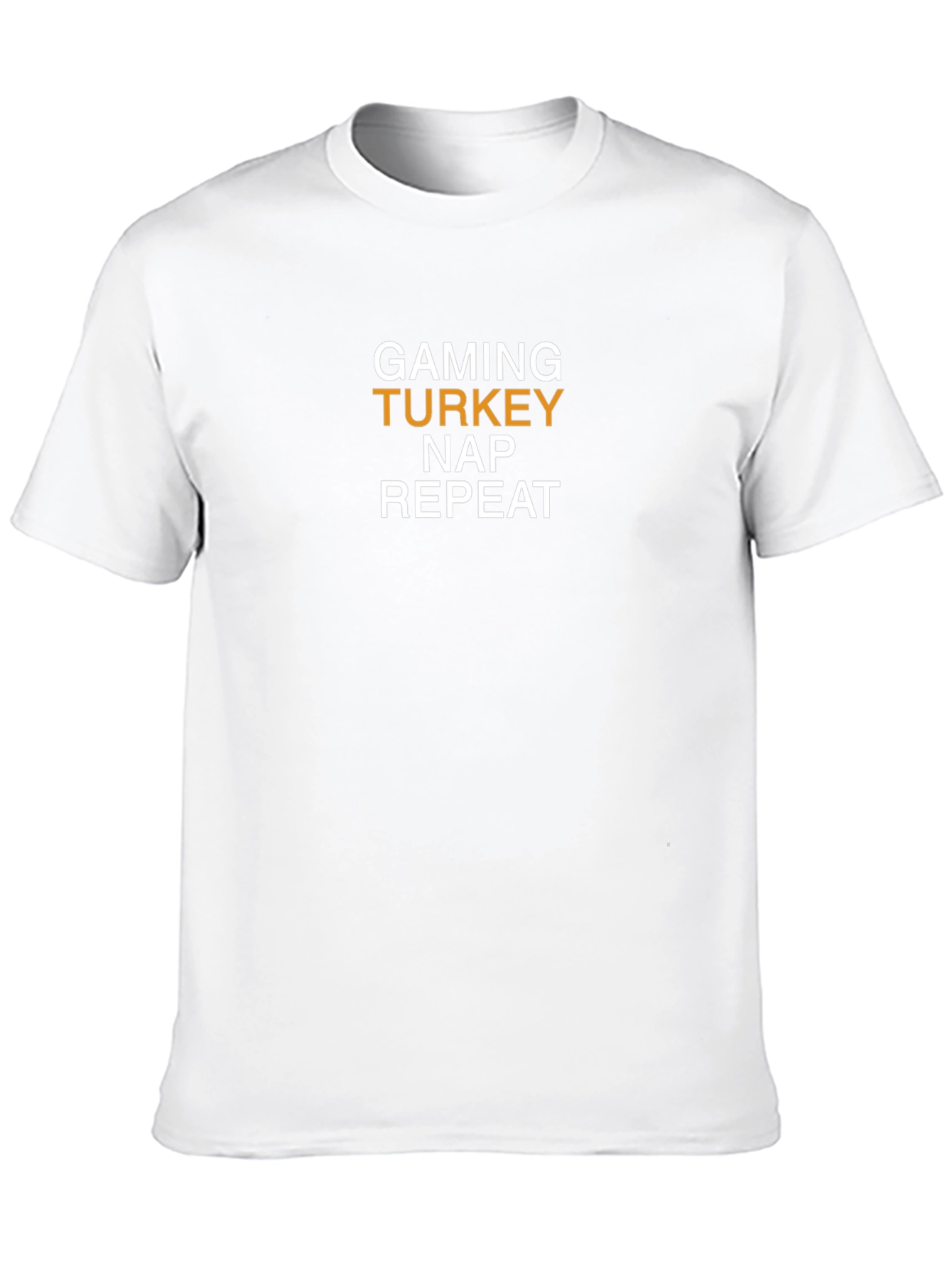 Gaming Turkey Nap Repeat Black T-Shirt