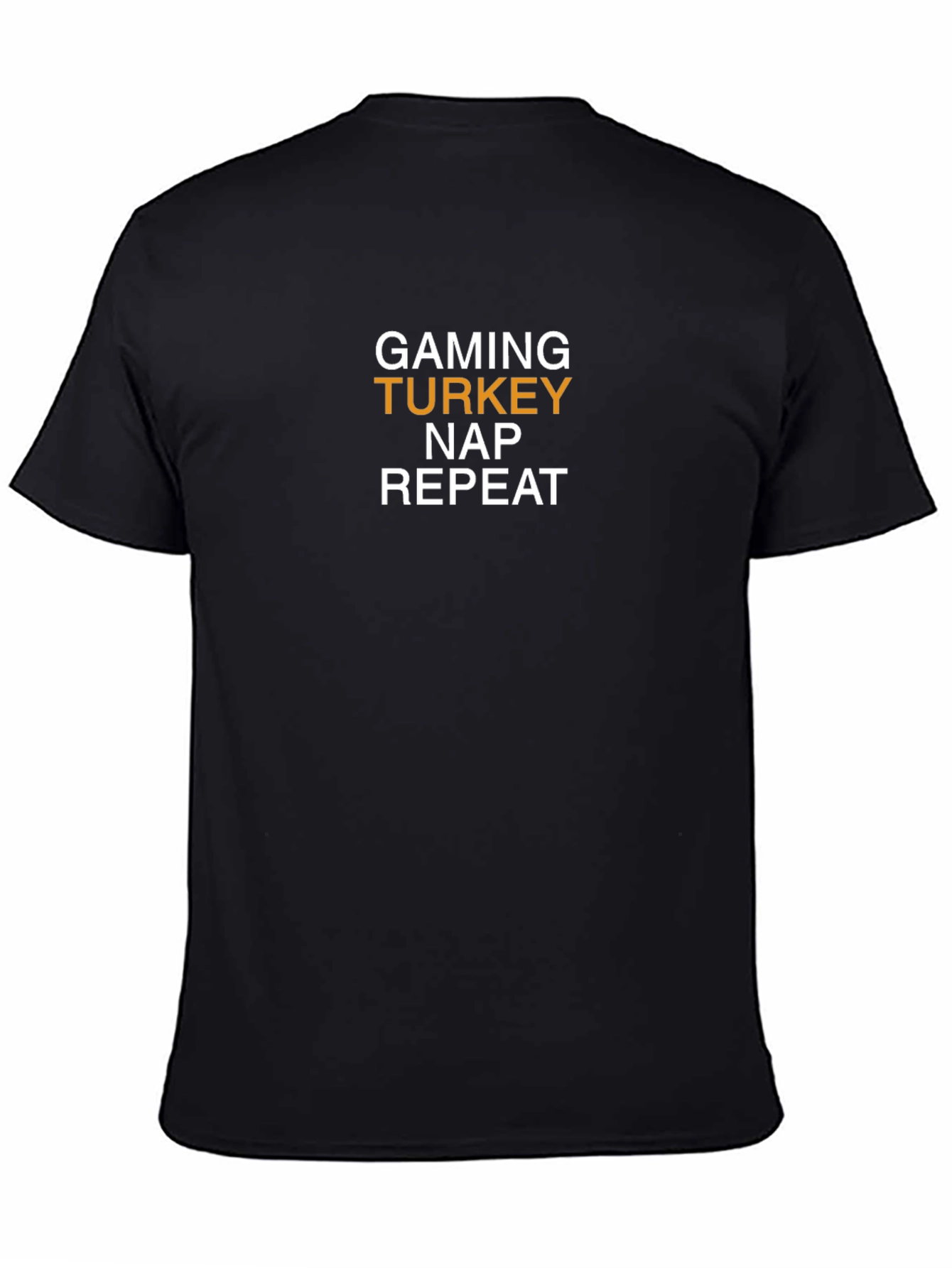 Gaming Turkey Nap Repeat Black T-Shirt