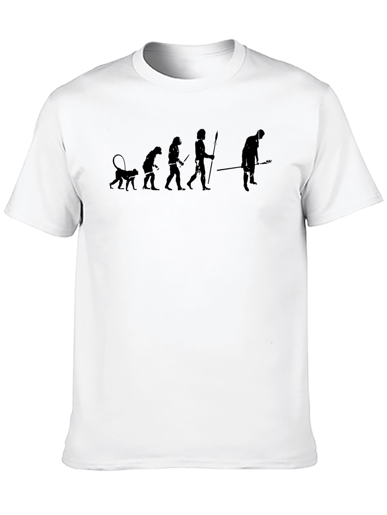 Evolution Humor Tee - Black Graphic T-Shirt