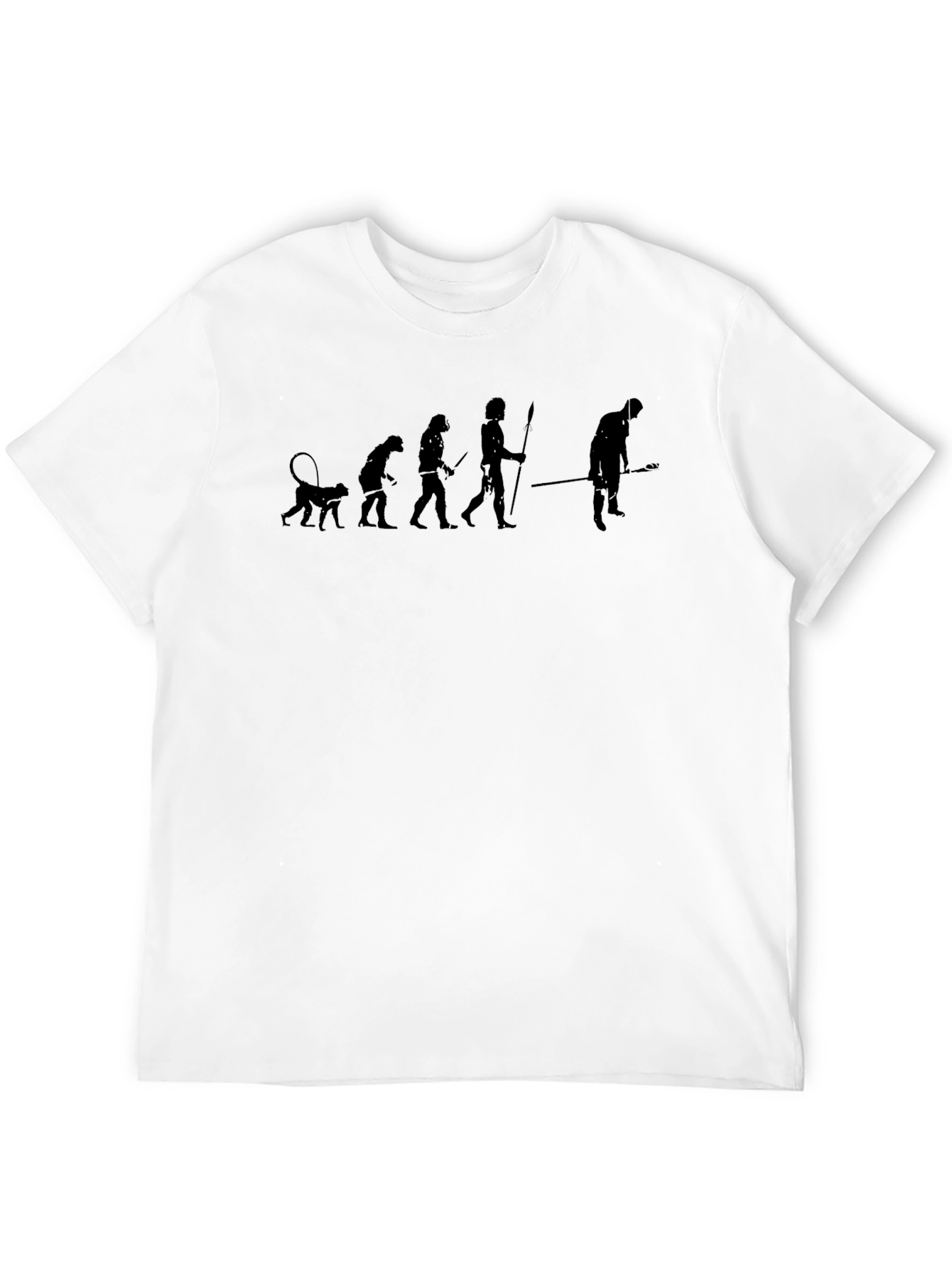 Evolution Humor Tee - Black Graphic T-Shirt