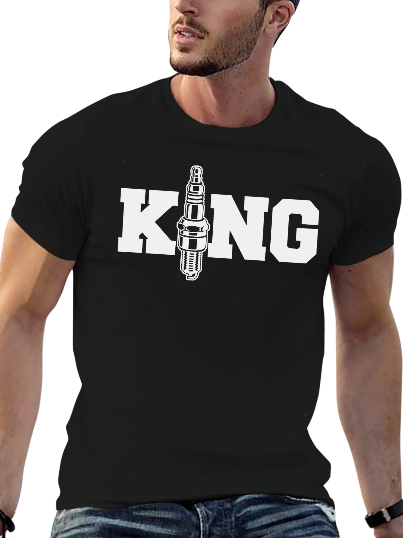 King Spark Plug Graphic T-Shirt