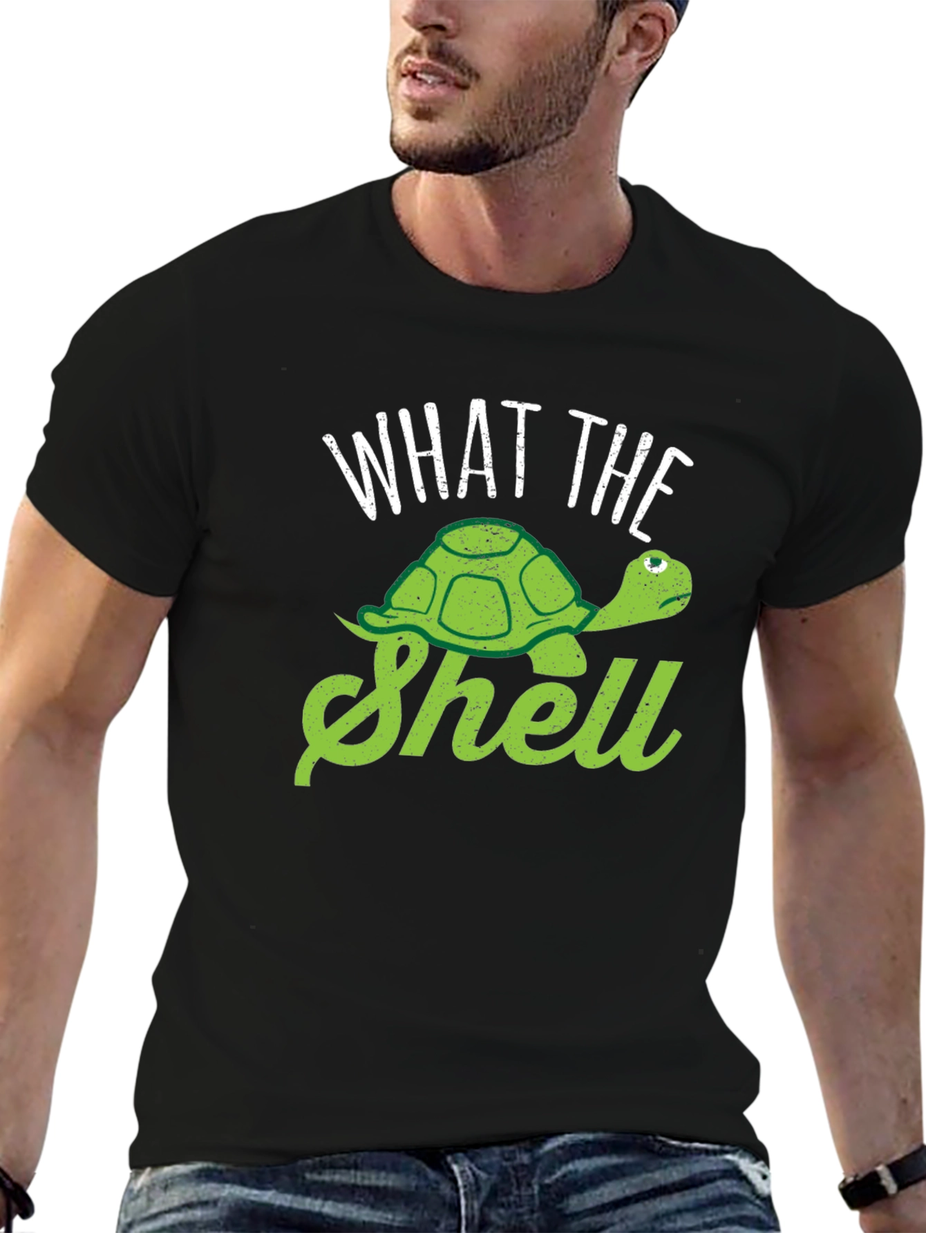 What the Shell Turtle Graphic Tee - Black T-Shirt