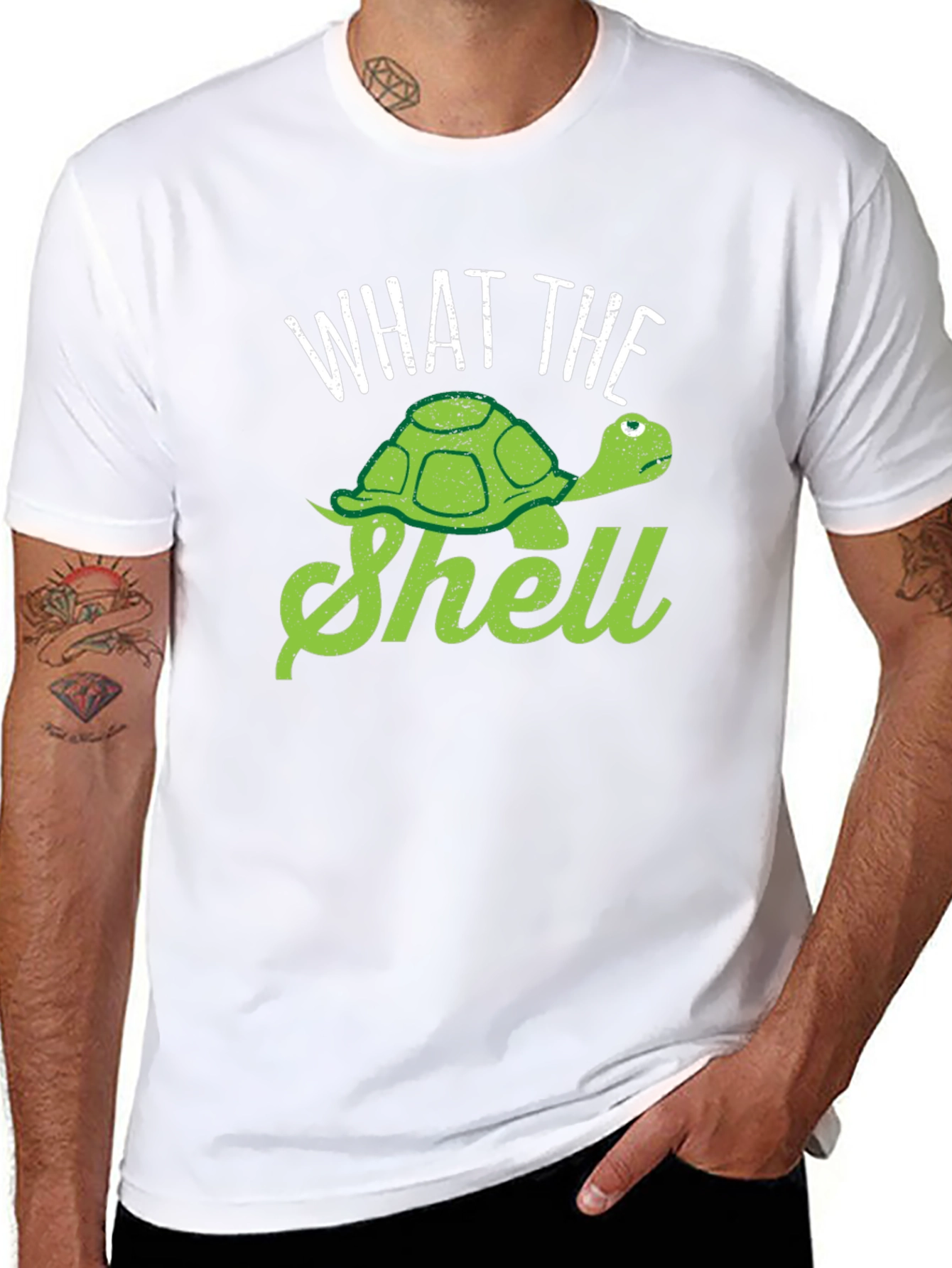 What the Shell Turtle Graphic Tee - Black T-Shirt