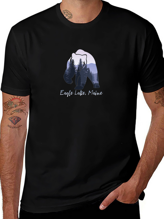 Eagle Lake Maine Bear Graphic T-Shirt