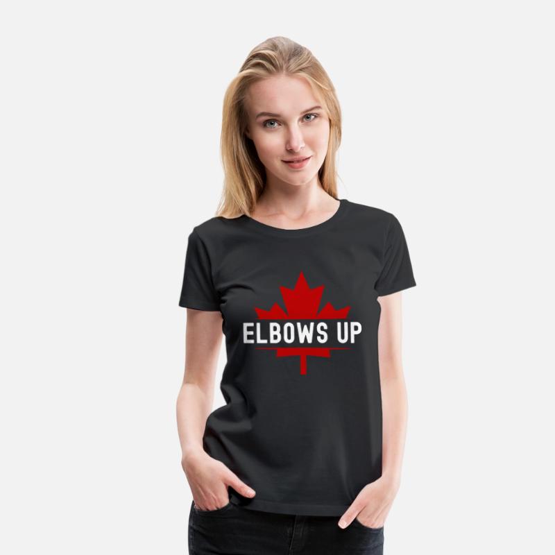 Elbows Up Canada Maple Leaf - Never 51st State