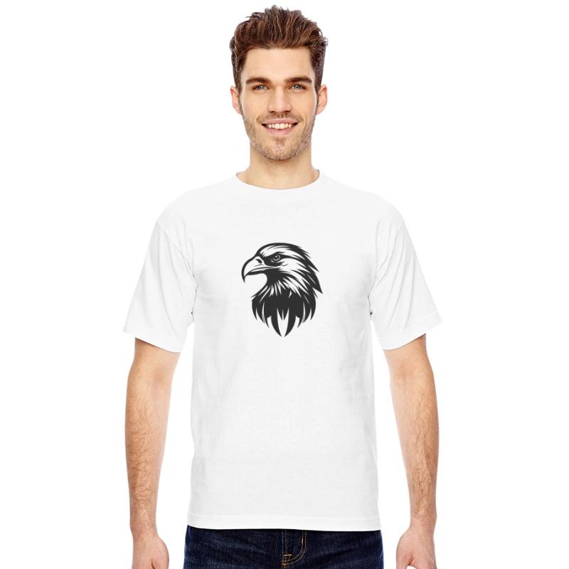 Elegant Eagle Logo In Tattoo Style