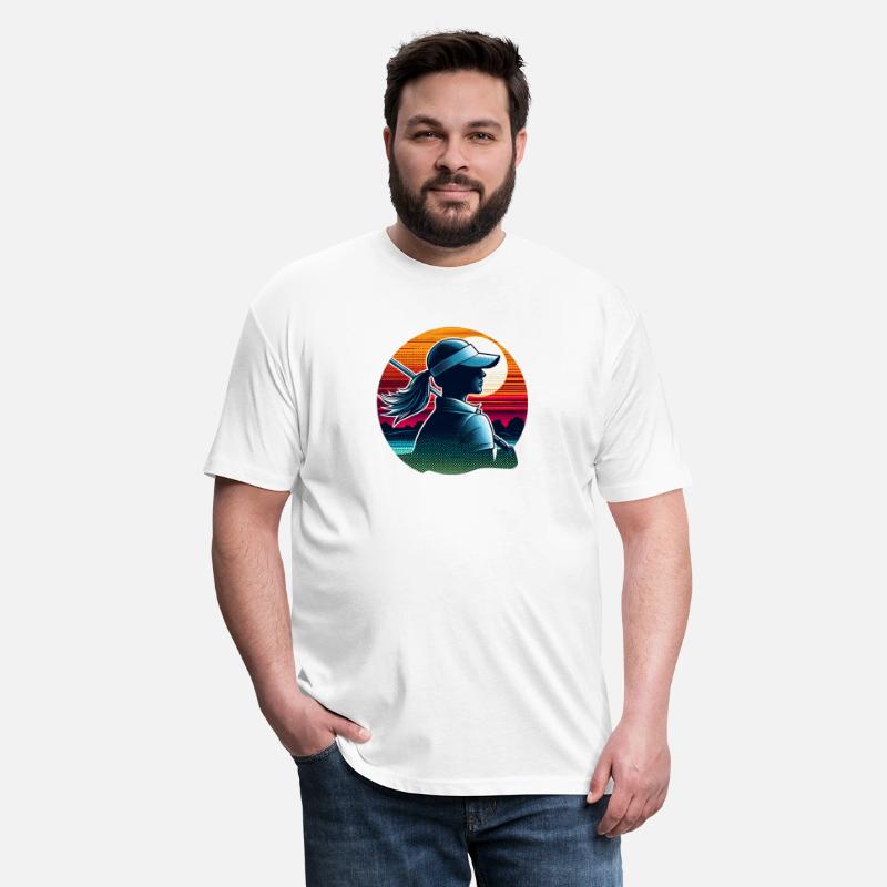 Elegant Woman Golfer Swing at Dusk