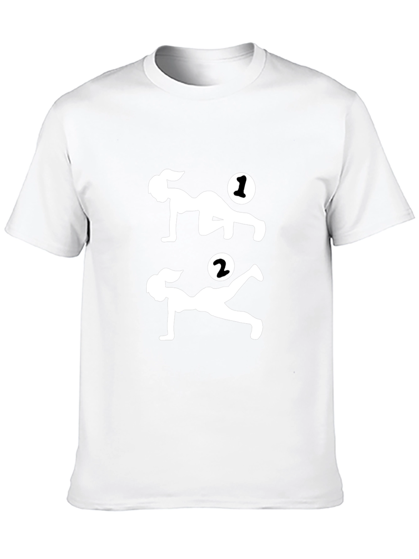 Workout Graphic Print Tee - Black