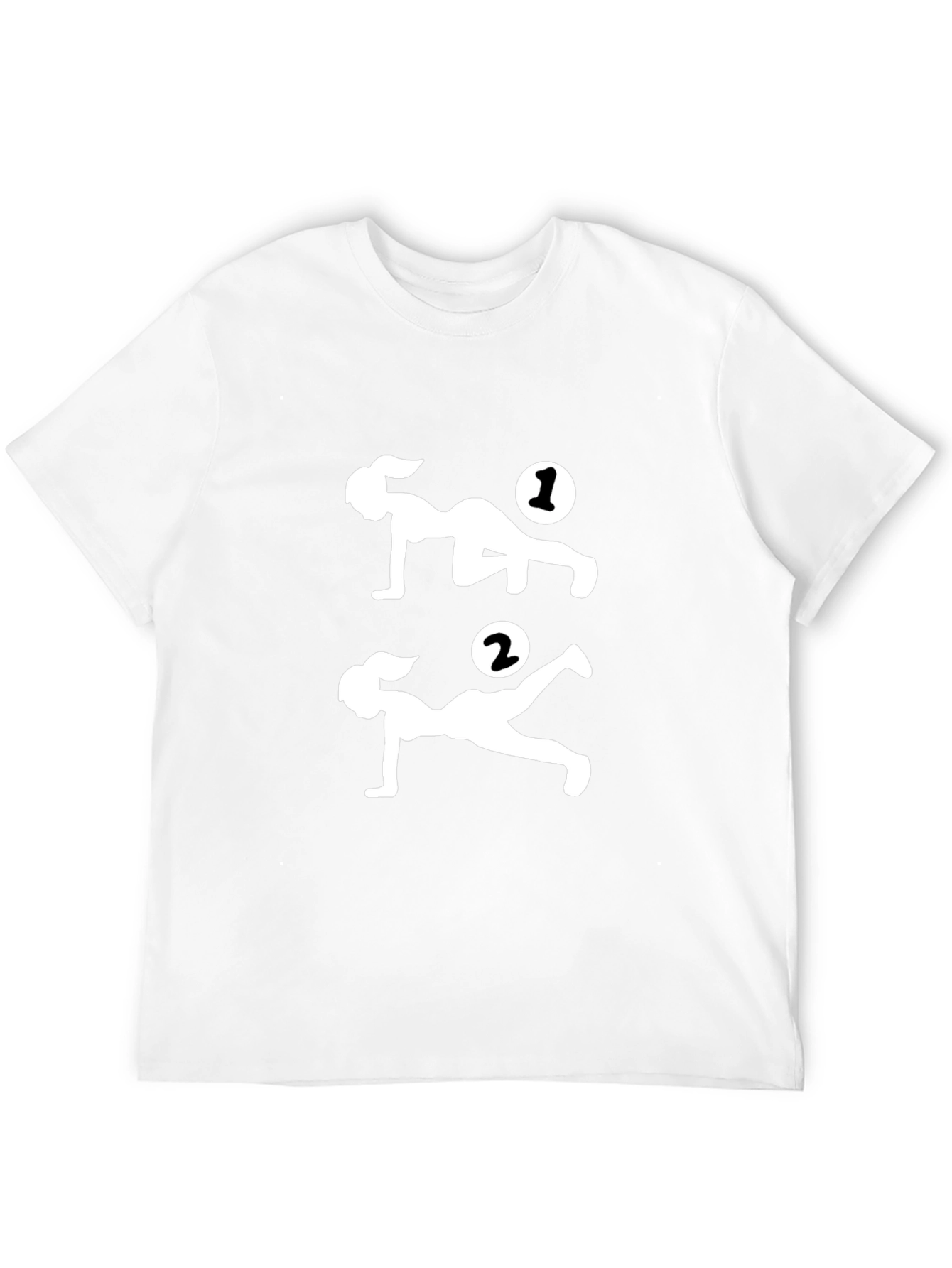Workout Graphic Print Tee - Black