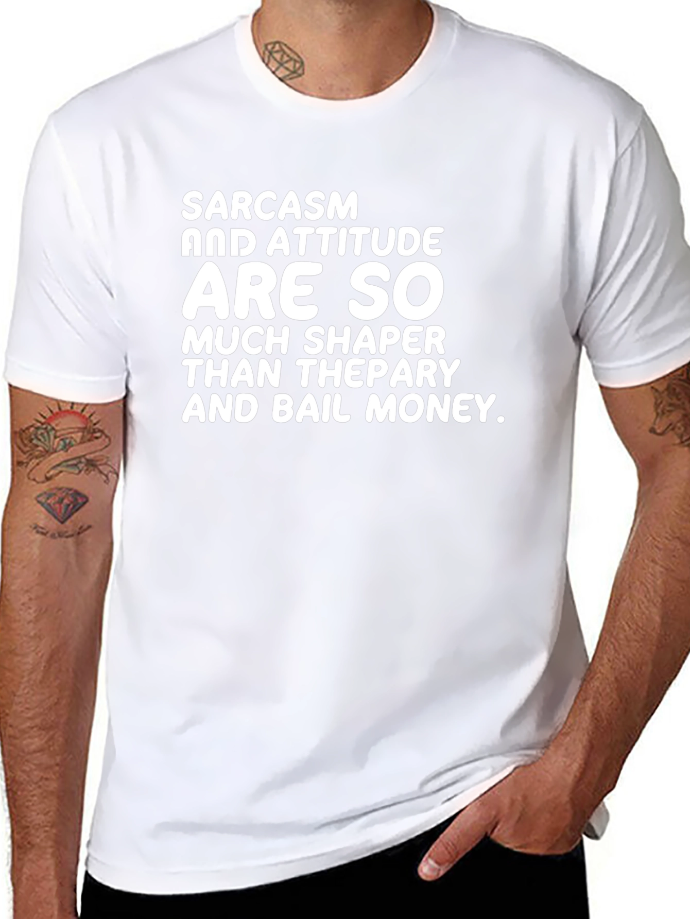 Sarcasm Attitude T-Shirt - Funny Statement Tee