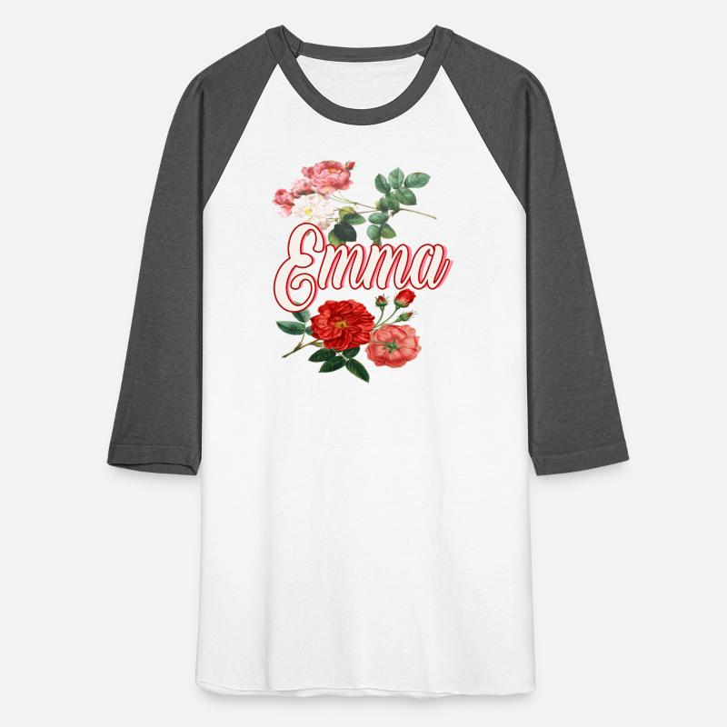 Emma Name With Flowers