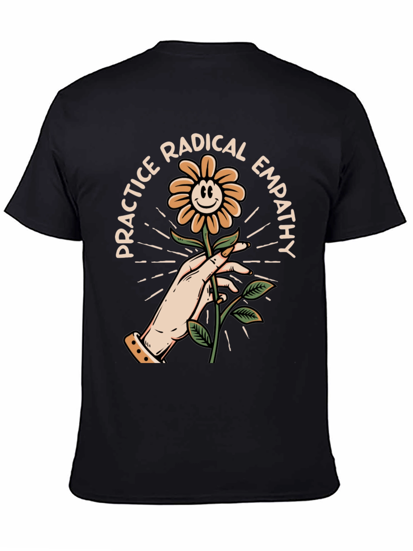 Practice Radical Empathy Flower Graphic T-Shirt