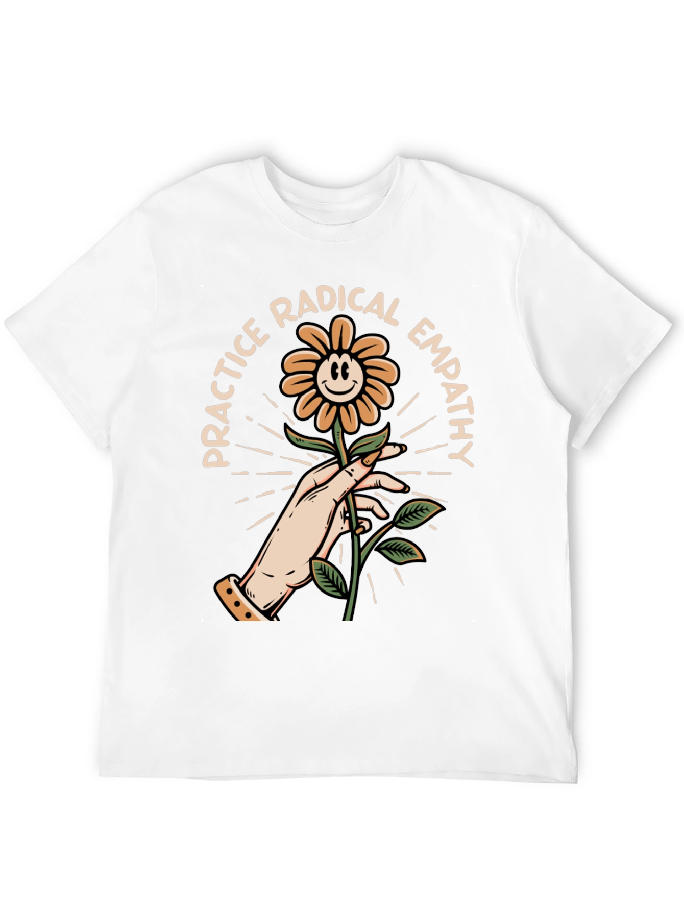 Practice Radical Empathy Flower Graphic T-Shirt