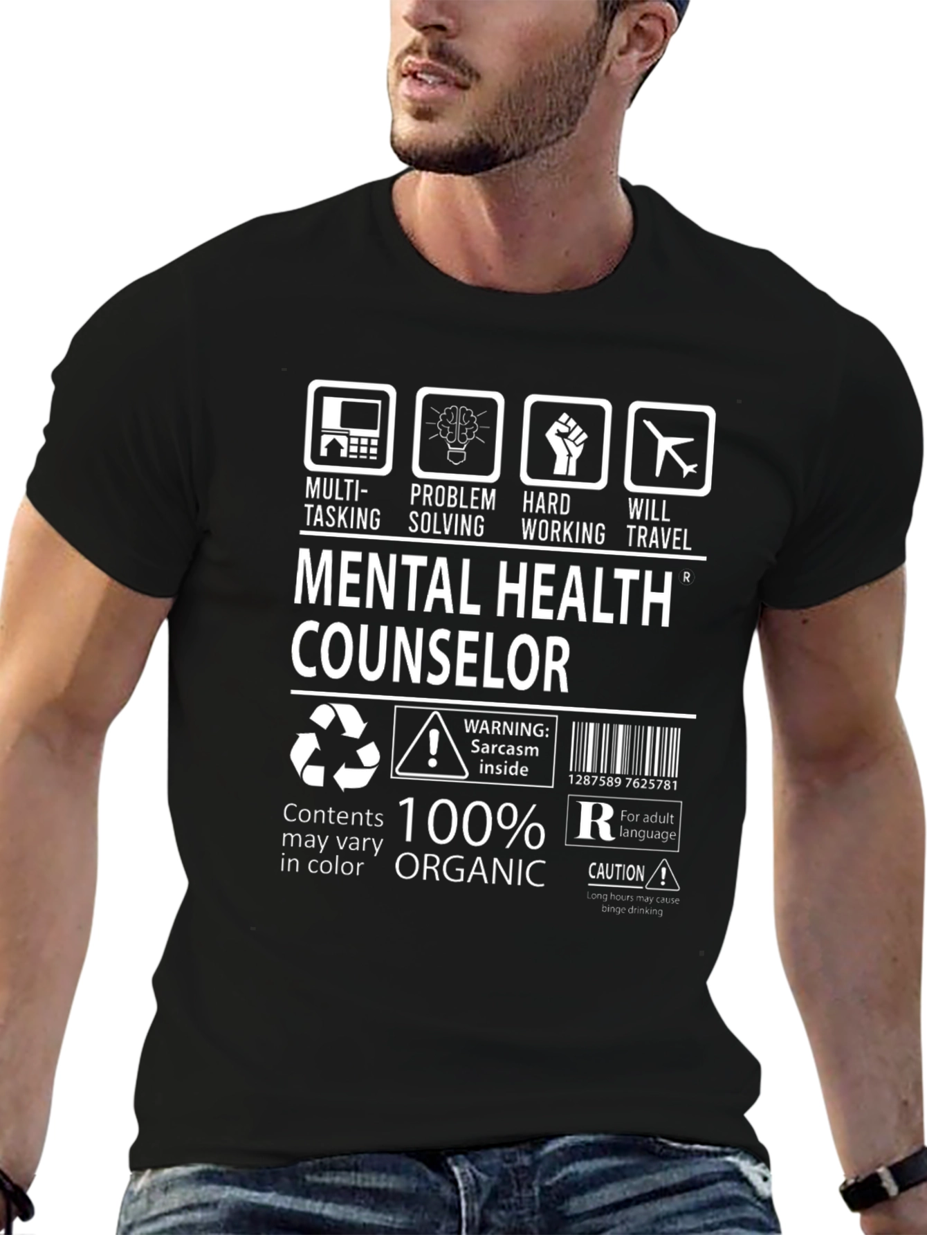 Mental Health Counselor T-Shirt - 100% Organic