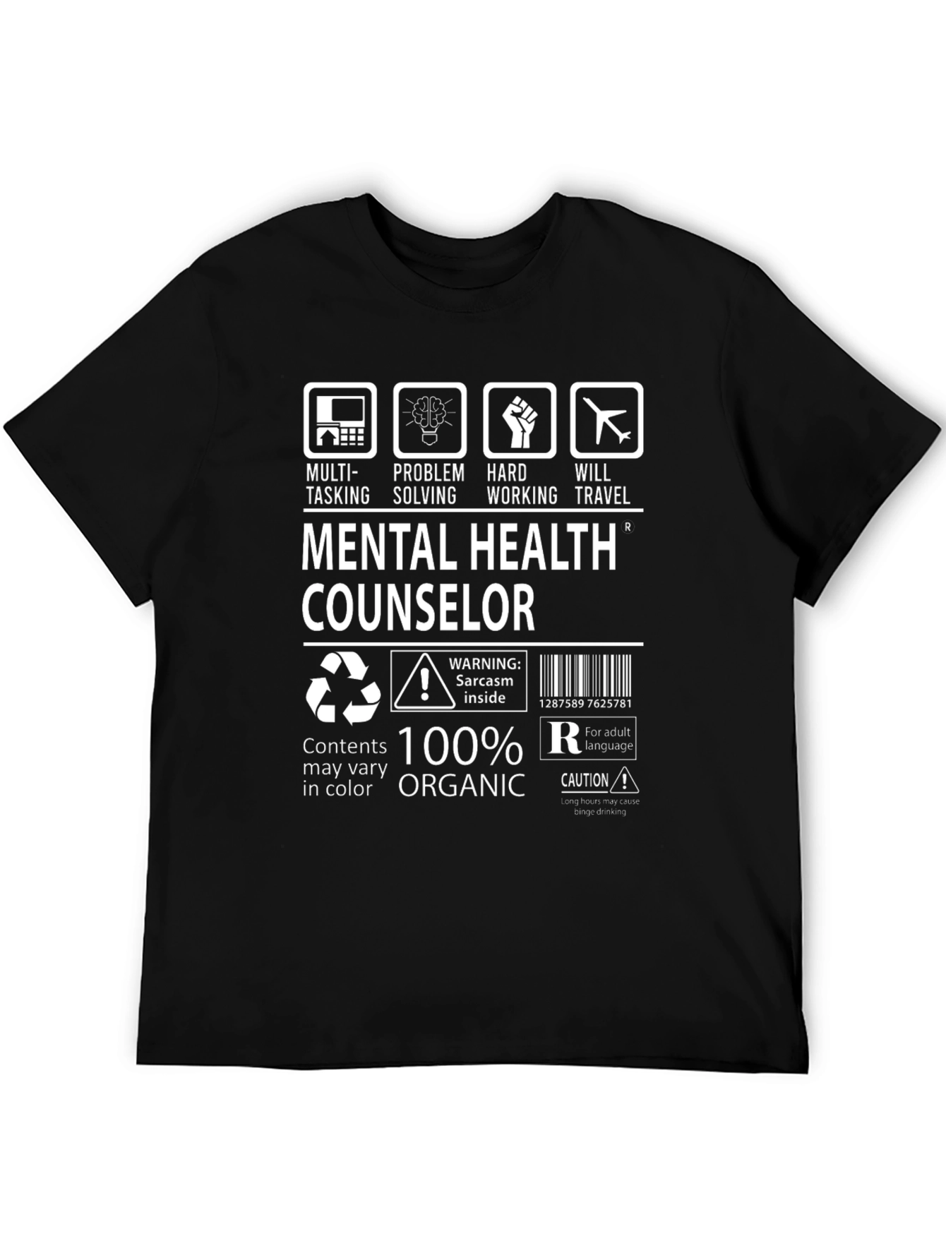 Mental Health Counselor T-Shirt - 100% Organic