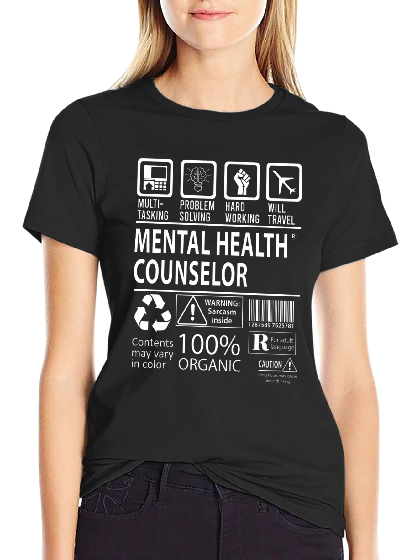 Mental Health Counselor T-Shirt - 100% Organic