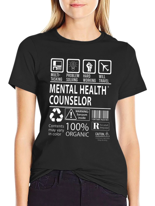 Mental Health Counselor T-Shirt - 100% Organic