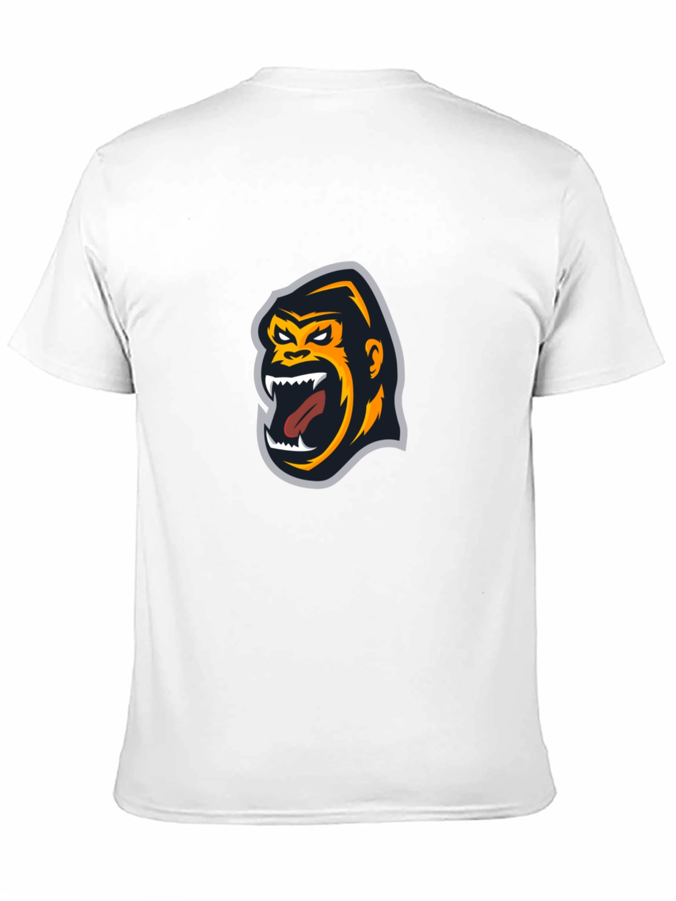 Gorilla Graphic Tee - Black Cotton Blend Shirt
