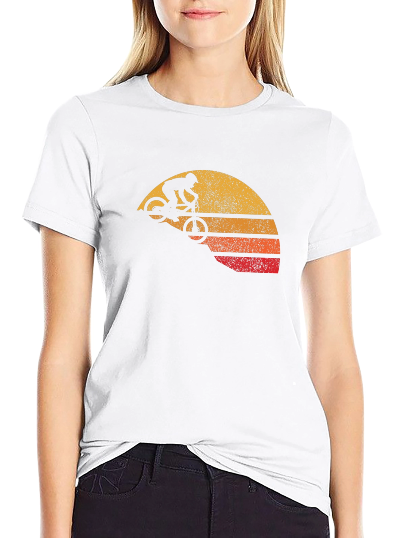Retro Mountain Biker T-Shirt - Classic Graphic Tee